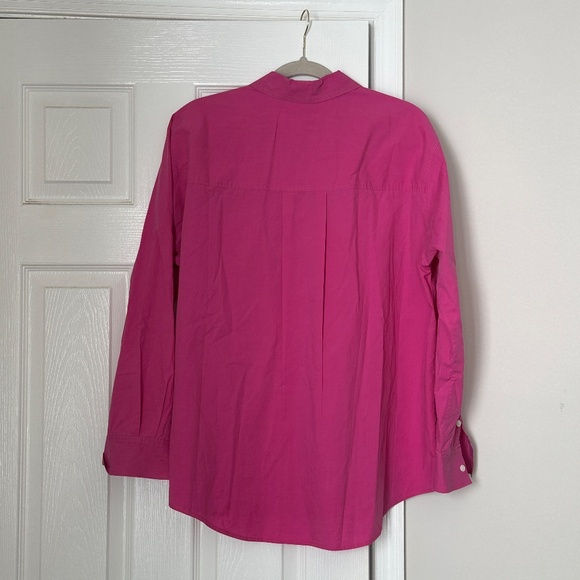 Rails Arlo Button Down in Azalea Women's Size Large Cotton Poplin Tencel - Picture 3 of 8